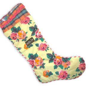 Matilda Jane Yellow Floral Christmas Holiday Stocking Country Quaint Cute